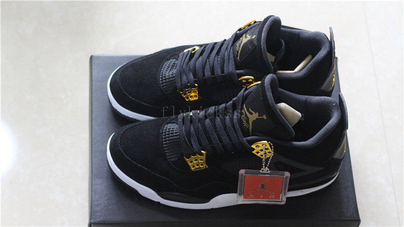 Air Jordan 4 Retro Royalty Black Suede